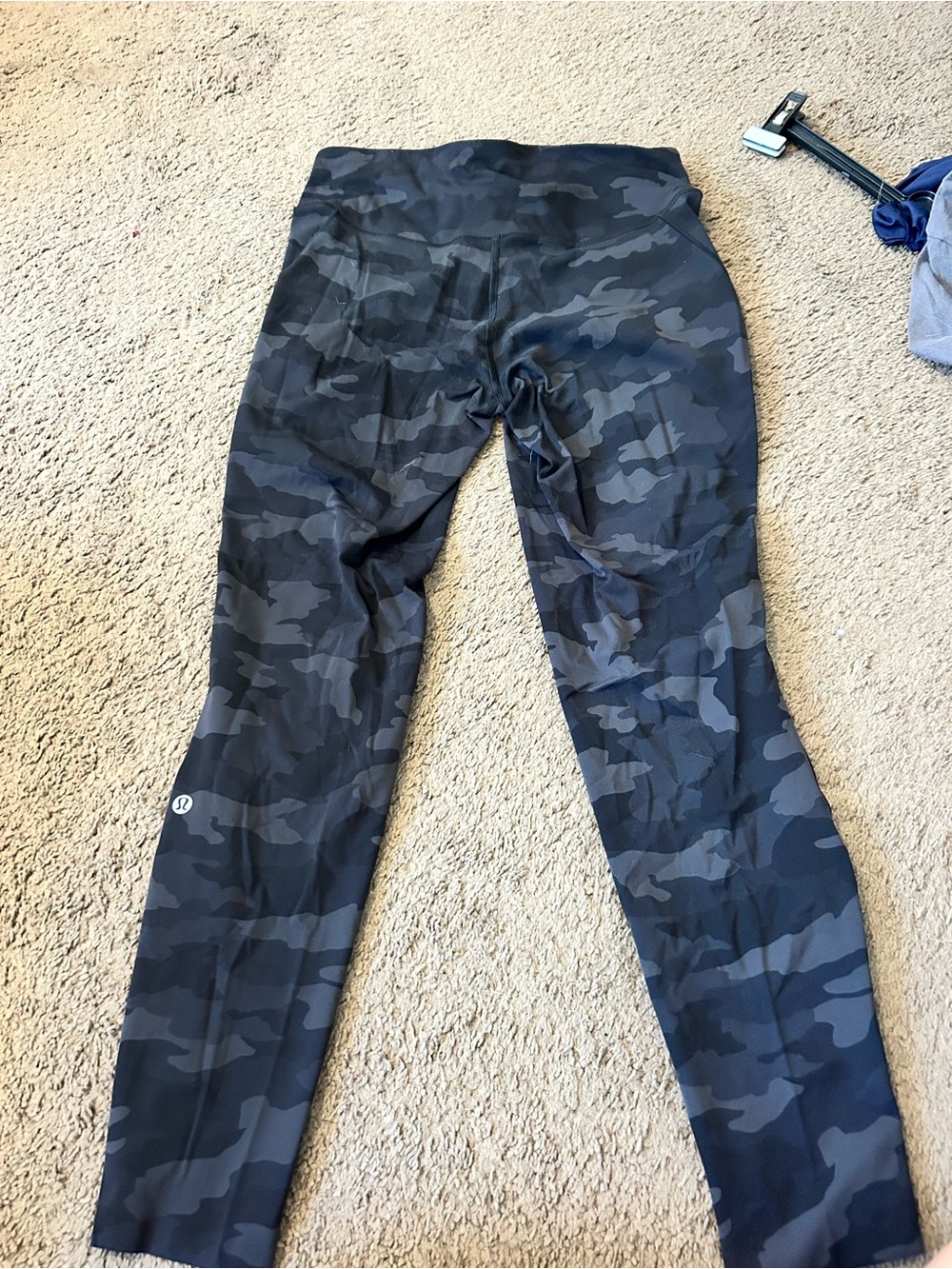 lululemon athletica Kids' Gray Black Camo Leggings